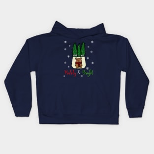 Prickly And Bright - Eves Pin Cacti In Christmas Bear Pot Kids Hoodie